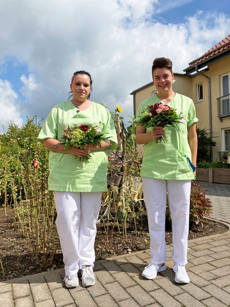 AWO Altenburg Frischgebackene Pflegefachkräfte